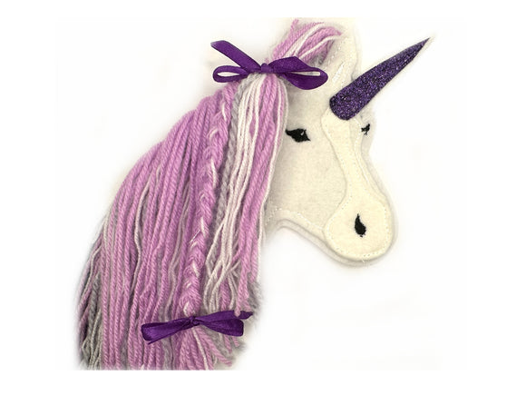 Applikation Einhorn Pferd Pferdekopf gestickt Aufnäher Pony Fabelwesen Fantasie Fantasy Schultüte Schultasche Kinderzimmer Dekoration freie Farbwahl