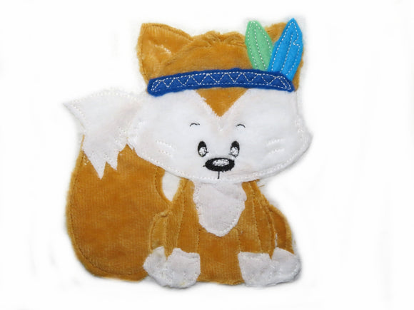 Applikation Plusch Fuchs - Freie Farbwahl