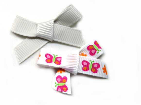 Mini Schleife Spängchen für Neugeborene Newborn dolls