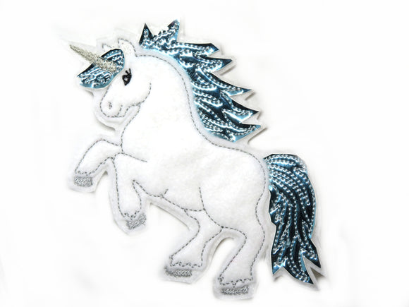 Einhorn Applikation Pony Pferd Patch    - Freie Farbwahl