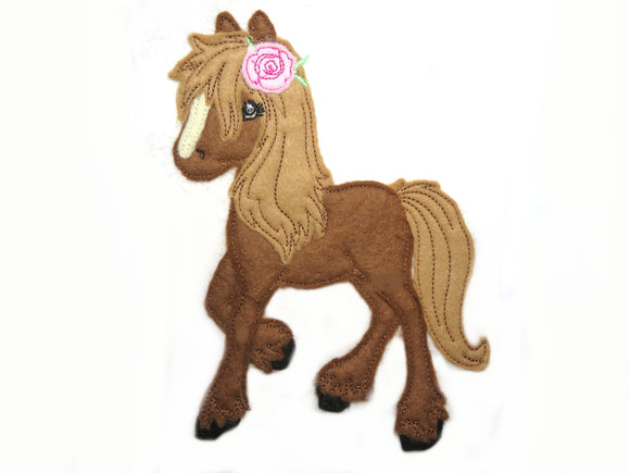 Pony Pferd Applikation Pony Pferd Patch    - Freie Farbwahl
