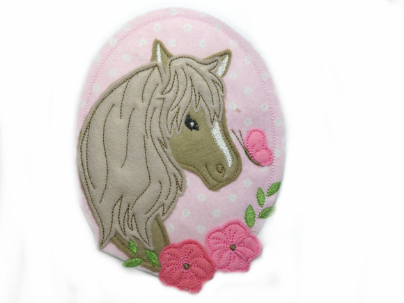 Pony Pferd Applikation Pony Pferd Patch    - Freie Farbwahl